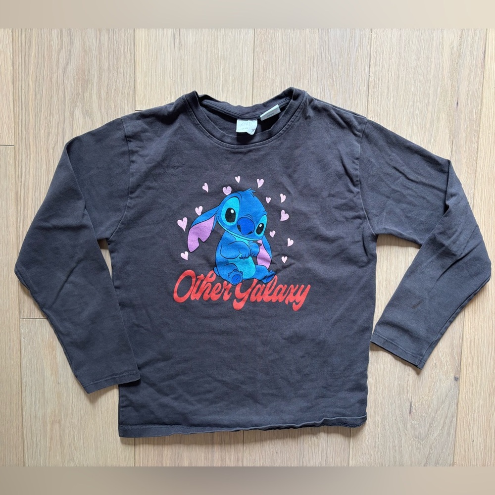 Zara girl lilo and stitch Long Sleeve Tee
